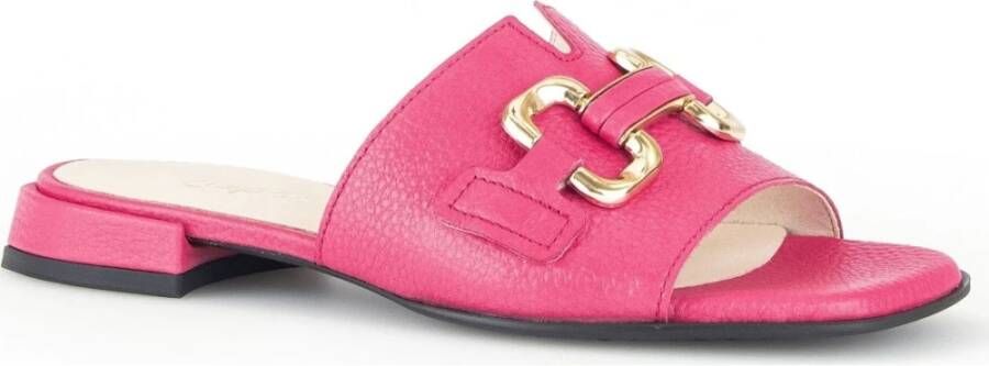 Gabor Roze Casual Open Slippers Vrouwen Pink Dames