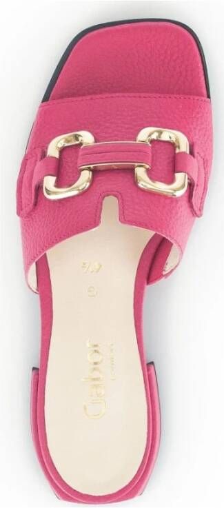 Gabor Roze Casual Open Slippers Vrouwen Pink Dames