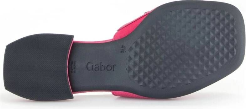 Gabor Roze Casual Open Slippers Vrouwen Pink Dames