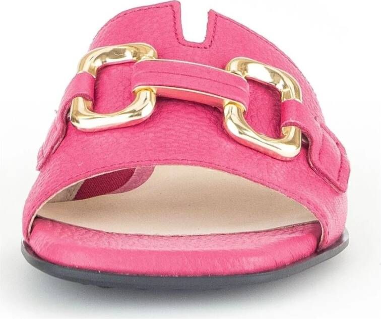 Gabor Roze Casual Open Slippers Vrouwen Pink Dames