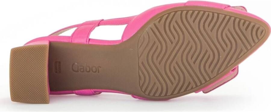 Gabor Roze Elegant Platte Sandalen Pink Dames