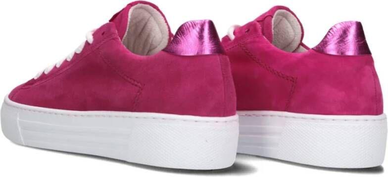 Gabor Roze Lage Sneakers met Plateau Pink Dames