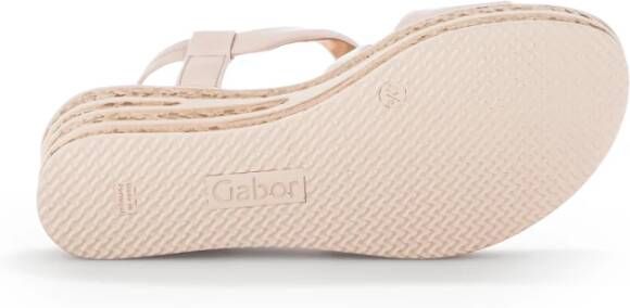 Gabor Roze Leren Sandalen Comfortabele Elegante Stijl Pink Dames