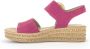 Gabor Roze Velours Leren Sandalen Pink Dames - Thumbnail 4