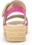 Gabor Roze Velours Leren Sandalen Pink Dames - Thumbnail 8