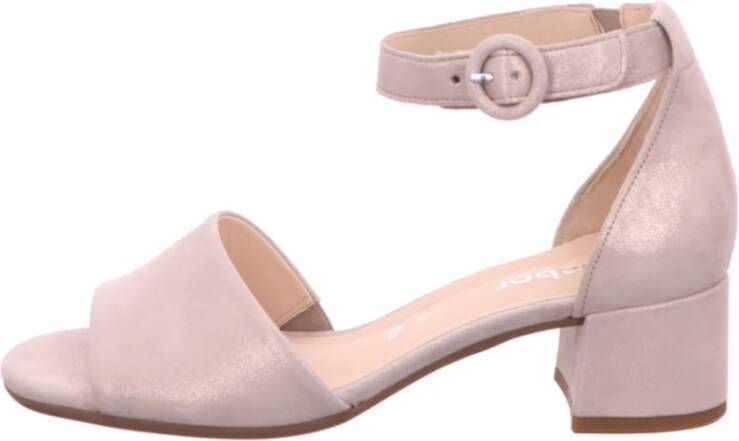 Gabor Sandaal in beige leer Beige Dames