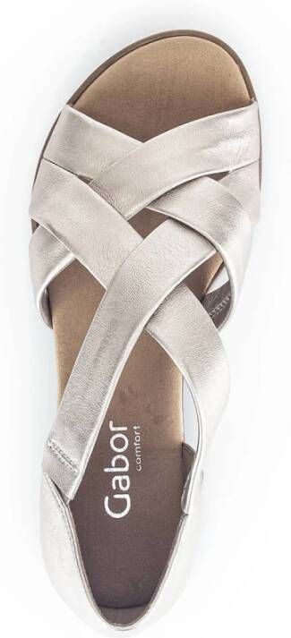 Gabor Satin Sandalen met Hak Gray Dames