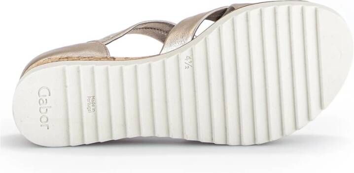 Gabor Satin Sandalen met Hak Gray Dames