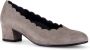 Gabor Taupe Leren Golven Pumps Beige Dames - Thumbnail 4