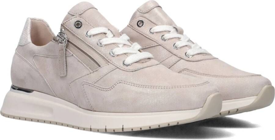 Gabor Taupe Leren Sneakers voor Dames Beige Dames