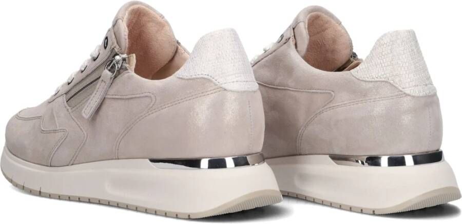 Gabor Taupe Leren Sneakers voor Dames Beige Dames