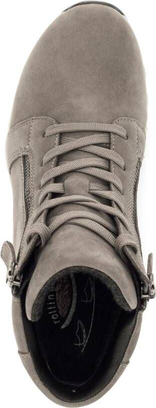 Gabor Taupe Nubuck Hoge Sneakers Beige Dames