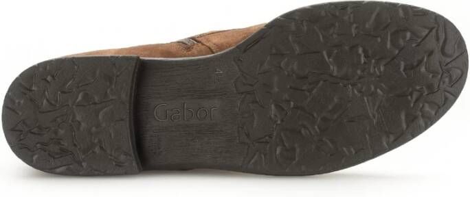 Gabor Velours veterschoenen in cognac Brown Dames