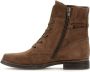 Gabor Velvet Veterschoenen Cognac Brown Dames - Thumbnail 3