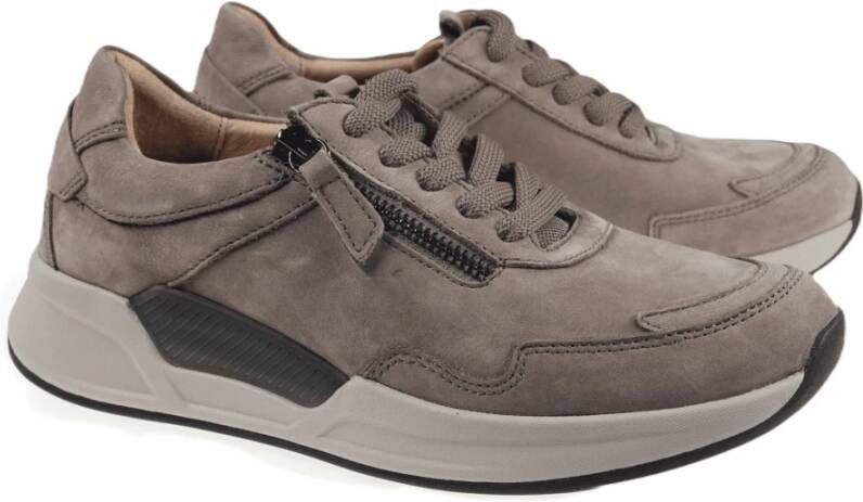 Gabor Walking Sneaker met Rollingsoft Technologie Beige Dames