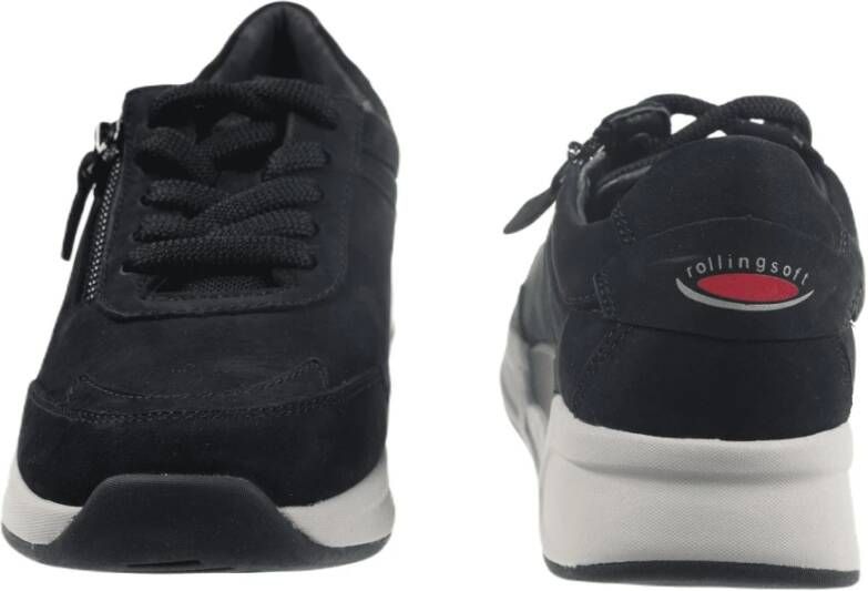 Gabor Walking Sneaker met Rollingsoft Technologie Black Dames