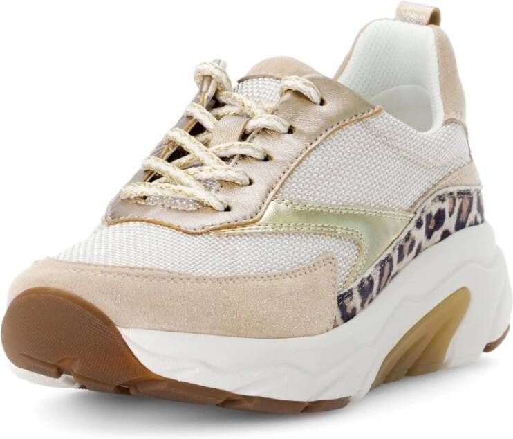 Gabor Wandelende Rollende Sneaker Beige Dames