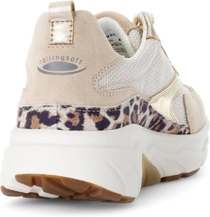 Gabor Wandelende Rollende Sneaker Beige Dames