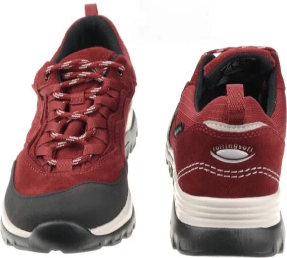 Gabor Waterdichte wandelsneaker met Rollingsoft-technologie Red Dames