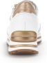 Gabor Wit Goud Leren Sneakers White Dames - Thumbnail 5