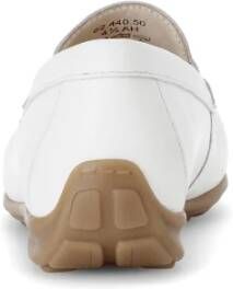 Gabor Witte gladleren loafers White Dames