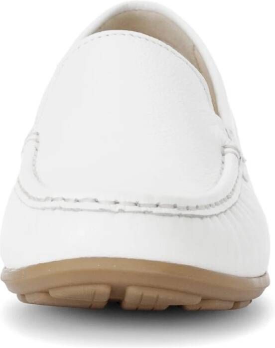 Gabor Witte gladleren loafers White Dames