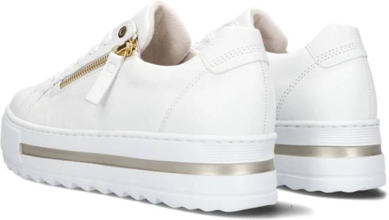 Gabor Witte Lage Sneaker 498 Comfort Collectie White Dames