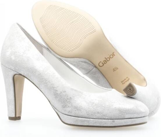 Gabor Witte Leren Pumps White Dames