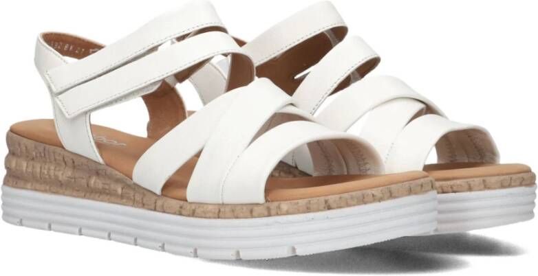 Gabor Witte Leren Sandalen Stijlvol Model White Dames