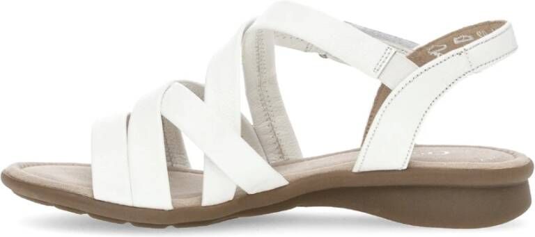 Gabor Witte leren sandalen White Dames