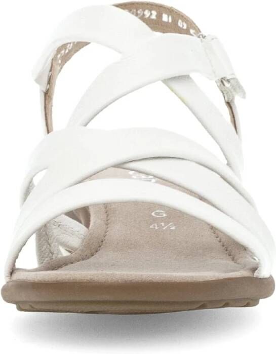 Gabor Witte leren sandalen White Dames