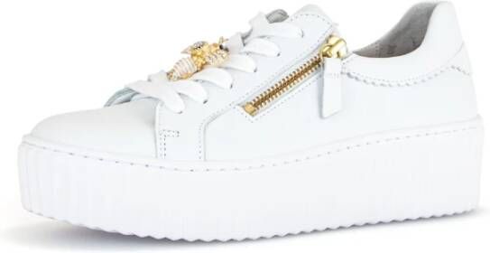 Gabor Witte Leren Sneakers White Dames