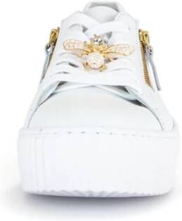 Gabor Witte Leren Sneakers White Dames