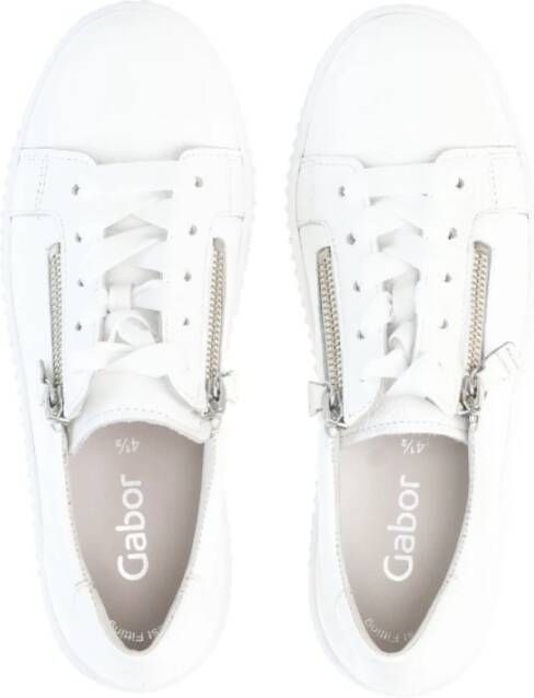 Gabor Witte Leren Sneakers White Dames