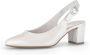 Gabor Witte metallic leren slingback schoenen White Dames - Thumbnail 3