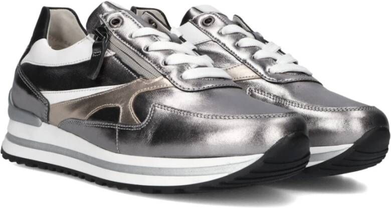 Gabor Zilveren Lage Top Sneakers Model 526 Gray Dames