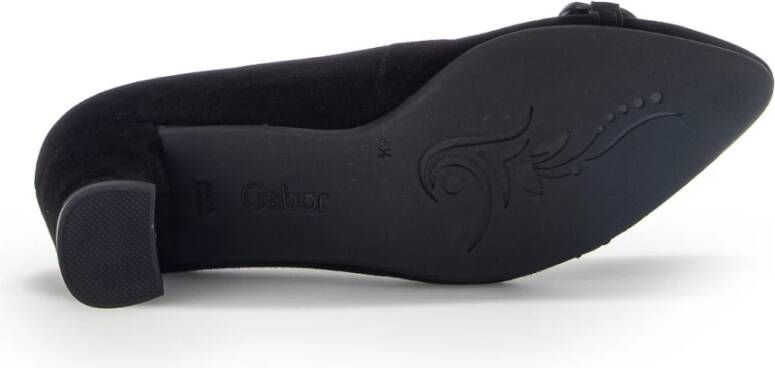 Gabor Zwarte Elegante Gesloten Formele Zakelijke Schoenen Black Dames