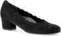 Gabor Zwarte Fluweel Wave Cut Pumps Black Dames - Thumbnail 4