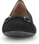 Gabor Zwarte Fluwelen Ballerina Schoenen Black Dames - Thumbnail 4