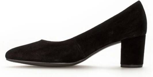 Gabor Zwarte Fluwelen Pumps Black Dames