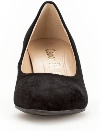 Gabor Zwarte Fluwelen Pumps Black Dames