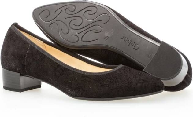 Gabor Zwarte Instapmoderne Loafers Black Dames