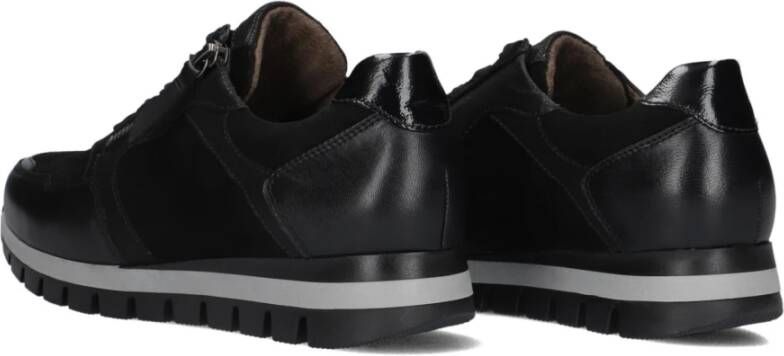 Gabor Zwarte Lage Sneaker 438 Comfort Collectie Black Dames