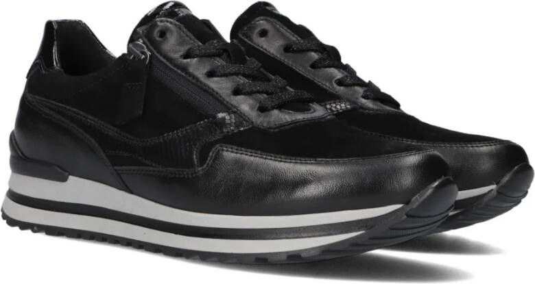 Gabor Zwarte Lage Sneaker 527 Comfort Collectie Black Dames