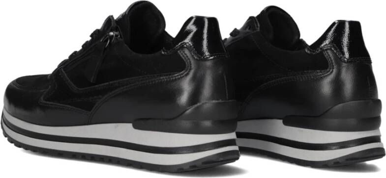 Gabor Zwarte Lage Sneaker 527 Comfort Collectie Black Dames