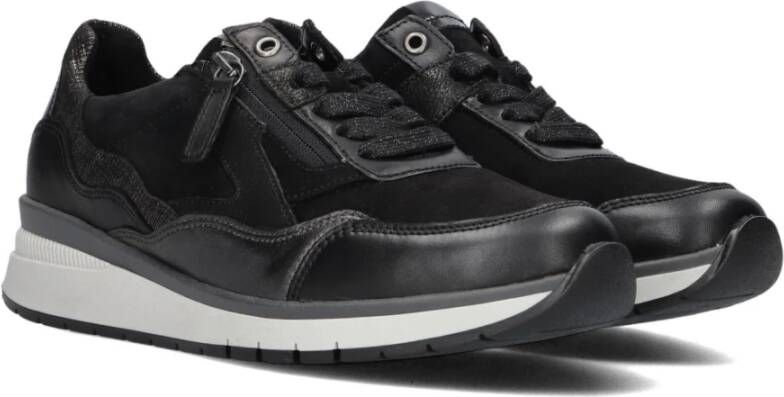 Gabor Zwarte Lage Sneakers 306 Black Dames