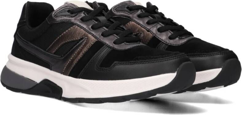 Gabor Zwarte Lage Stijlvolle Sneakers Black Dames