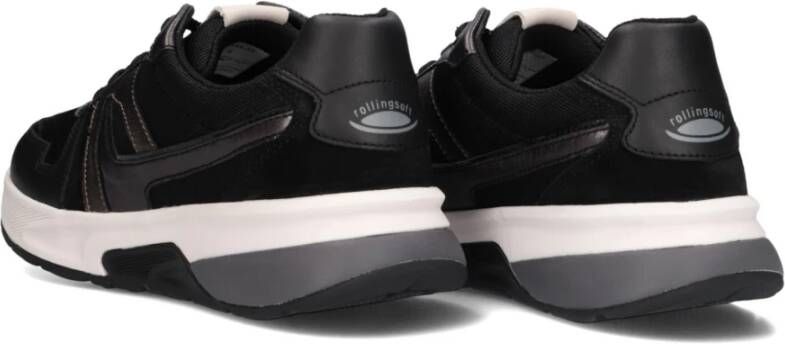 Gabor Zwarte Lage Stijlvolle Sneakers Black Dames