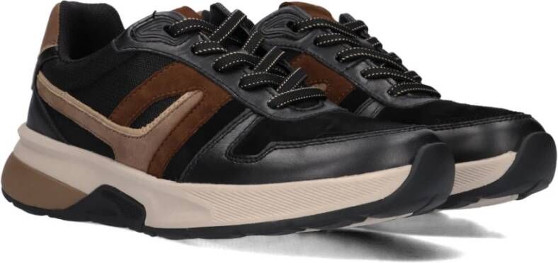 Gabor Zwarte lage stijlvolle sneakers Black Dames