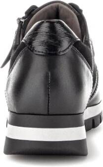 Gabor Zwarte Leren Casual Sport Basket Schoenen Black Dames